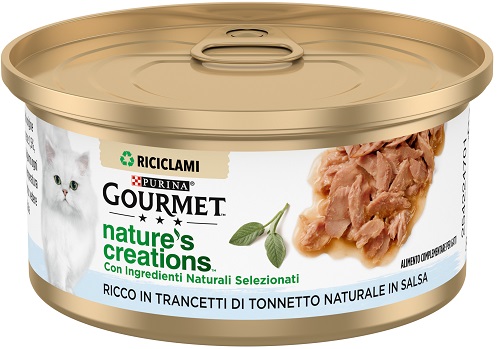 NESTLE' PURINA GOURMET GATTO CREATIONS SALSA TRANCETTI TONNO 70GR (lattina)