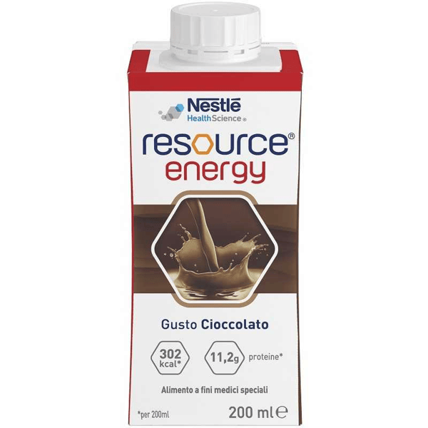 Resource Energy Cioccolato 200 ml Bevanda Ipercalorica per Fini Medici Speciali