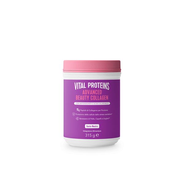Vital Proteins Advanced Beauty Collagen Integratore con Antiossidanti e Collagene Per Pelle, Capelli e Unghie 315g