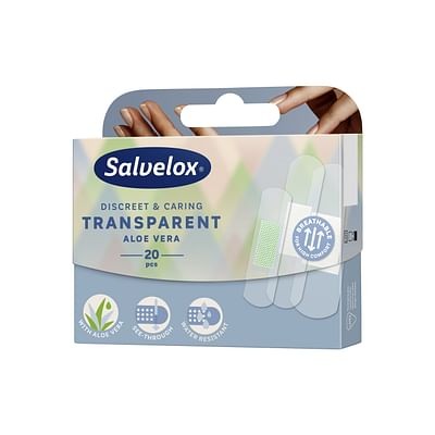 Cerotto salvelox trasparente aloe 12x20