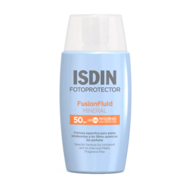 Isdin Fusion Fluid Mineral SPF 50 50 ml Protezione Solare Minerale Pelle Sensibile