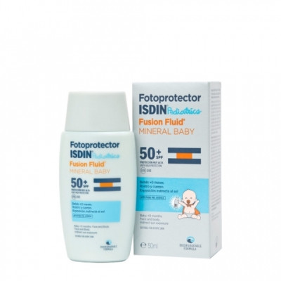 ISDIN Fotoprotector Mineral Baby Pediatrics SPF50 Protezione Viso 100% Minerale 50 ml Crema solare