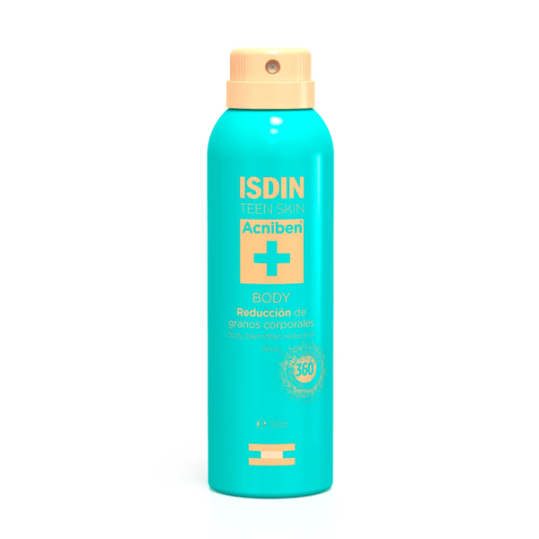 ISDIN Teen Skin Acniben Body Spray 360 Gradi Riduzione Brufoli Corpo 150 ml