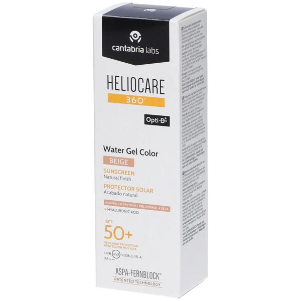 Heliocare 360 Water Gel Color Beige Fotoprotettore Viso Spf50+ 50ml