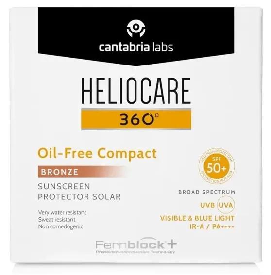 Heliocare 360 Fotoprotettore Compatto Viso Anti-Macchia e Anti-Age Colore Bronze 10 gr