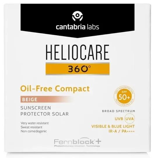 Heliocare 360 Fotoprotettore Compatto Viso Anti-Macchia e Anti-Age Colore Beige 10 gr
