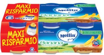 Mellin Omogeneizzato Di Frutta Banana 6 x 100 g — confronto prezzi