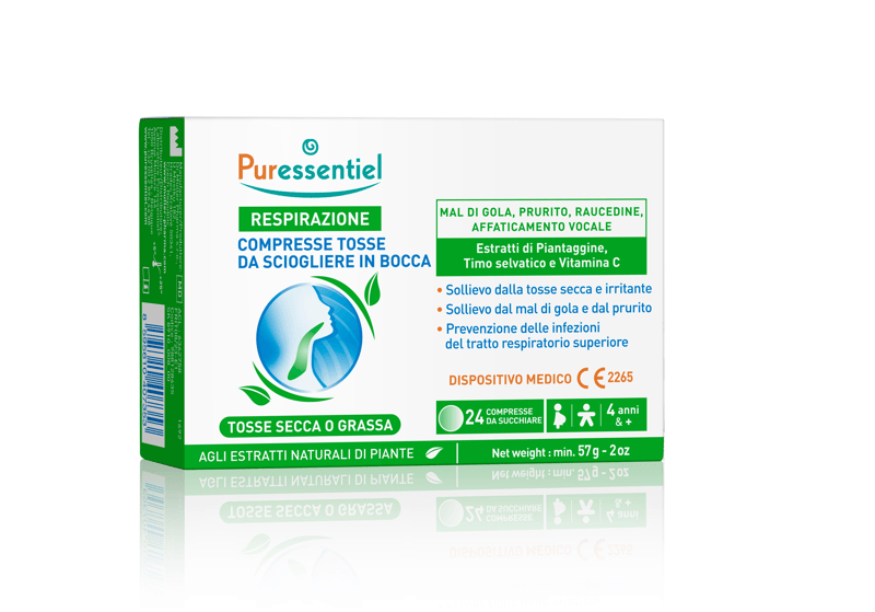 Puressentiel Respirazione Compresse Tosse e Gola Sollievo Naturale 24 Compresse