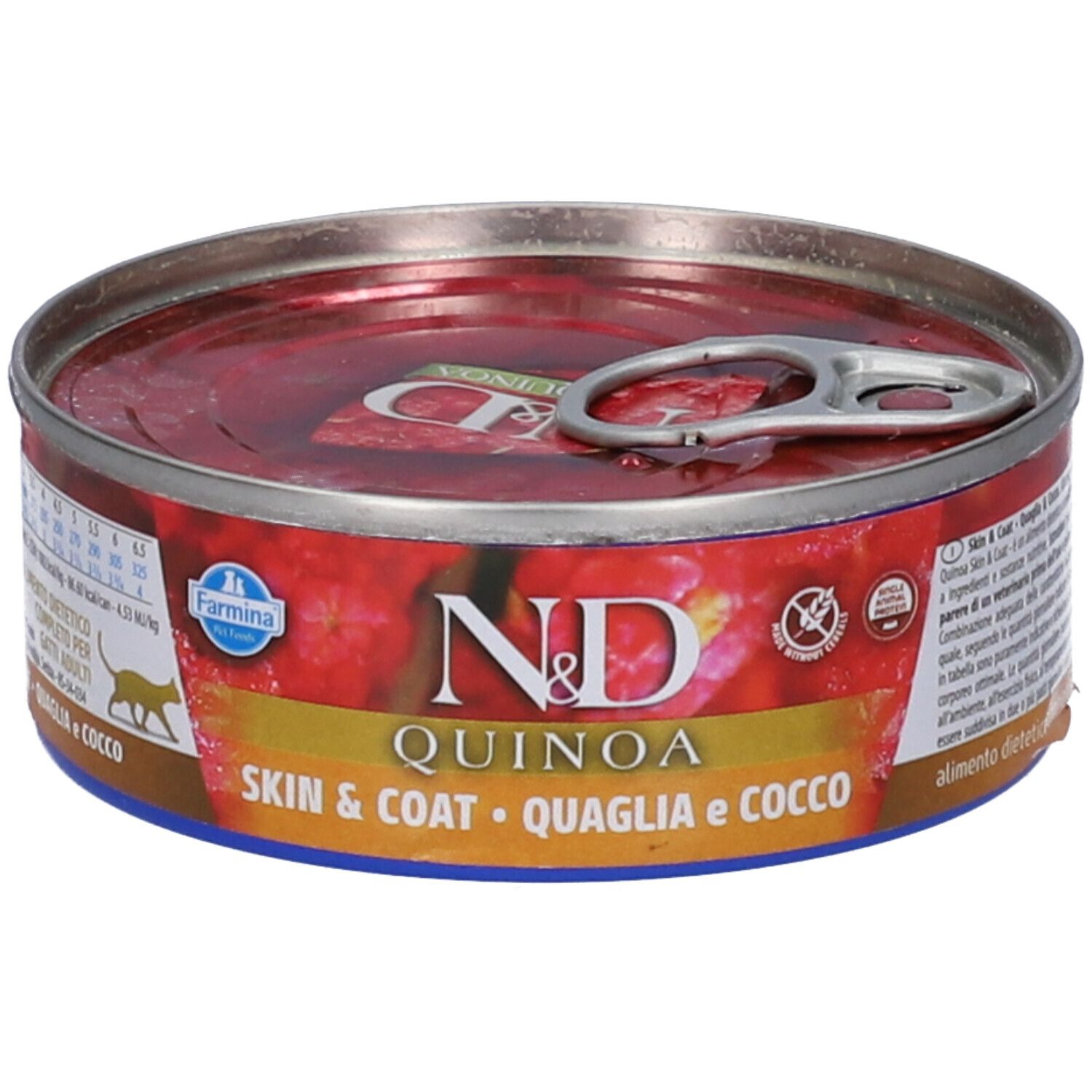 Farmina N&D Quinoa per Gatti Adulti con Quaglia e Cocco 80 g Mangime
