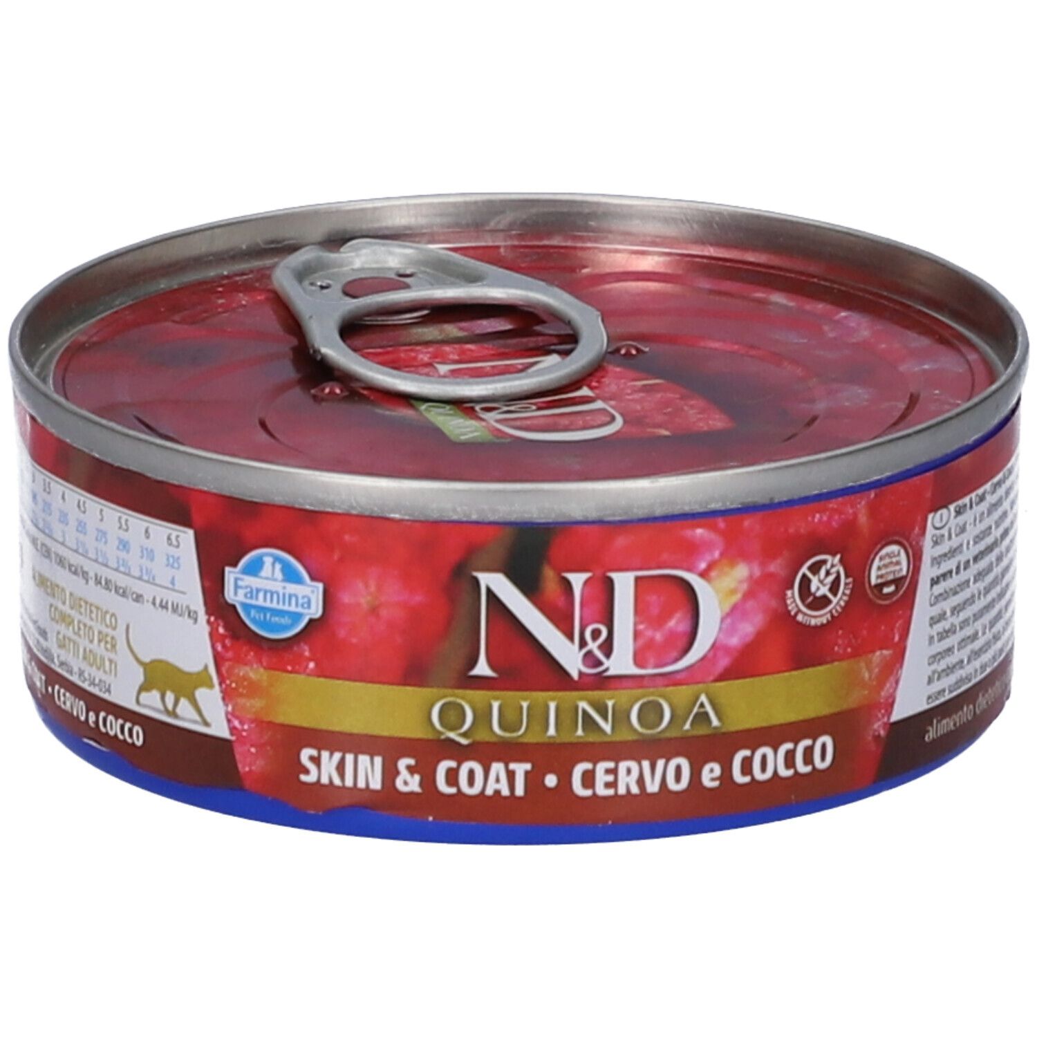 Farmina N&D Cat Quinoa Skin & Coat Venison Coconut 80 g Mangime