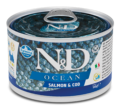 Farmina N&d Dog Ocean Sea Salmone & Merluzzo Adult Mini 140 g Mangime