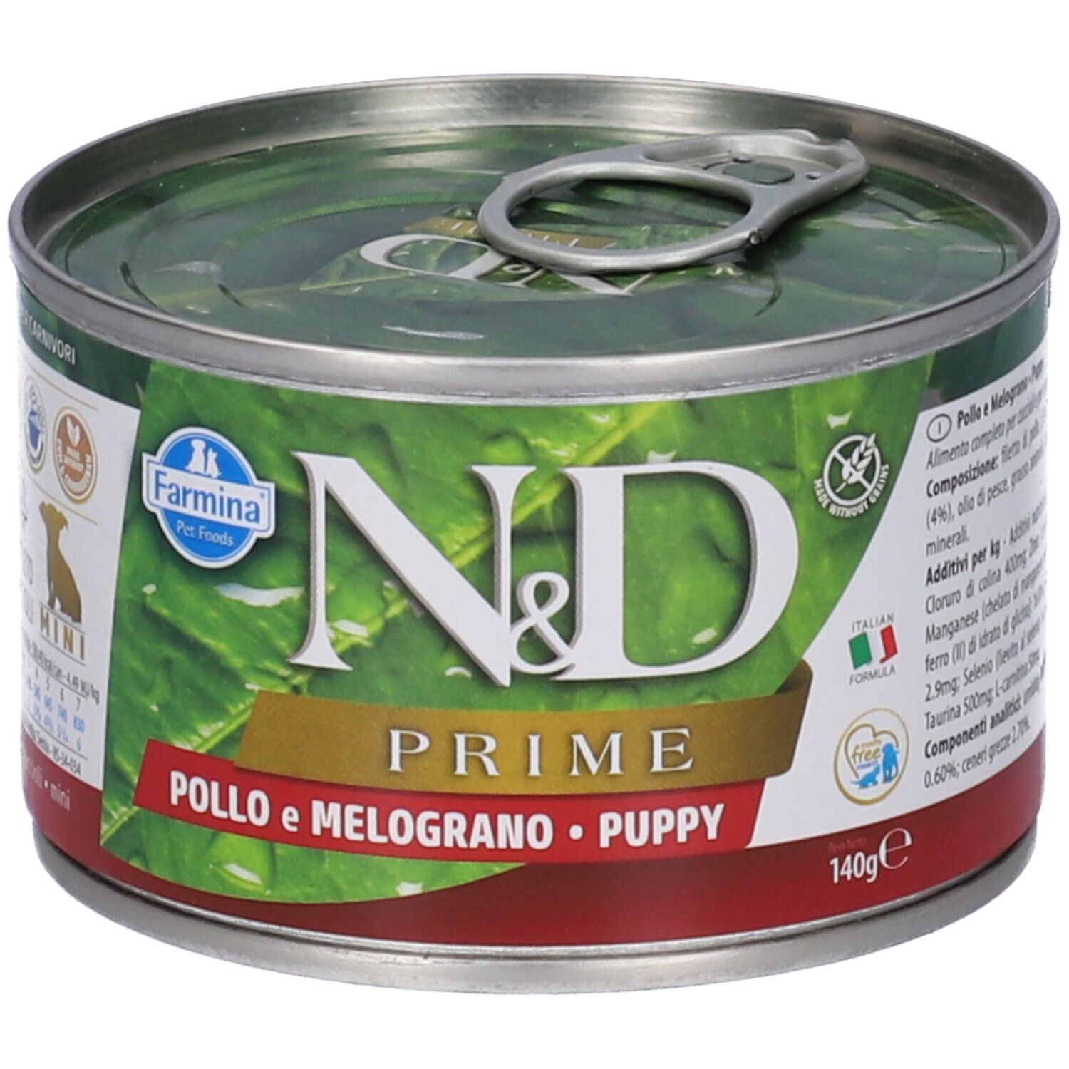 N&D Prime Pollo e Melograno Puppy Cibo Umido 140 g Mangime