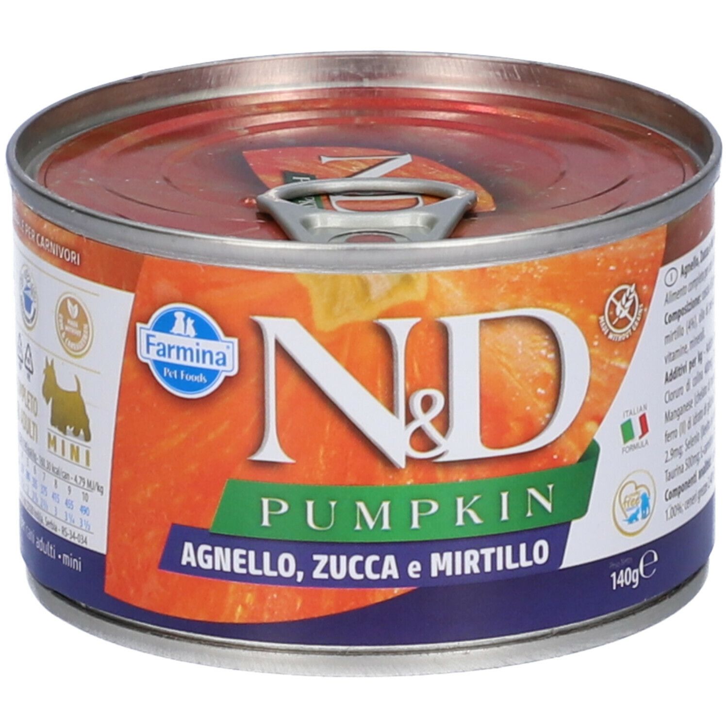 N&amp;d dog lamb &amp; pumpkin &amp; blueberry mini 140 g