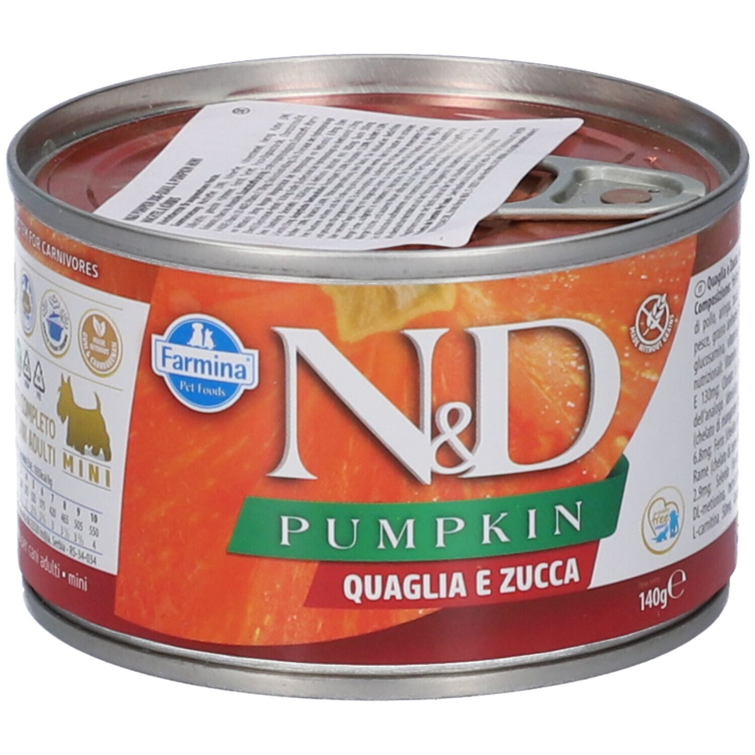 Farmina® N&D Pumpkin Quail Wet Food Adult Mini 140 g Mangime