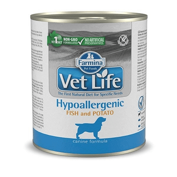 Farmina Vet Life Hypoallergenic Pesce E Patate Per Cani Lattina 300G