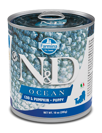 Farmina Cane N&amp;D Ocean Puppy Merluzzo &amp; Zucca Lattina 285 Gr