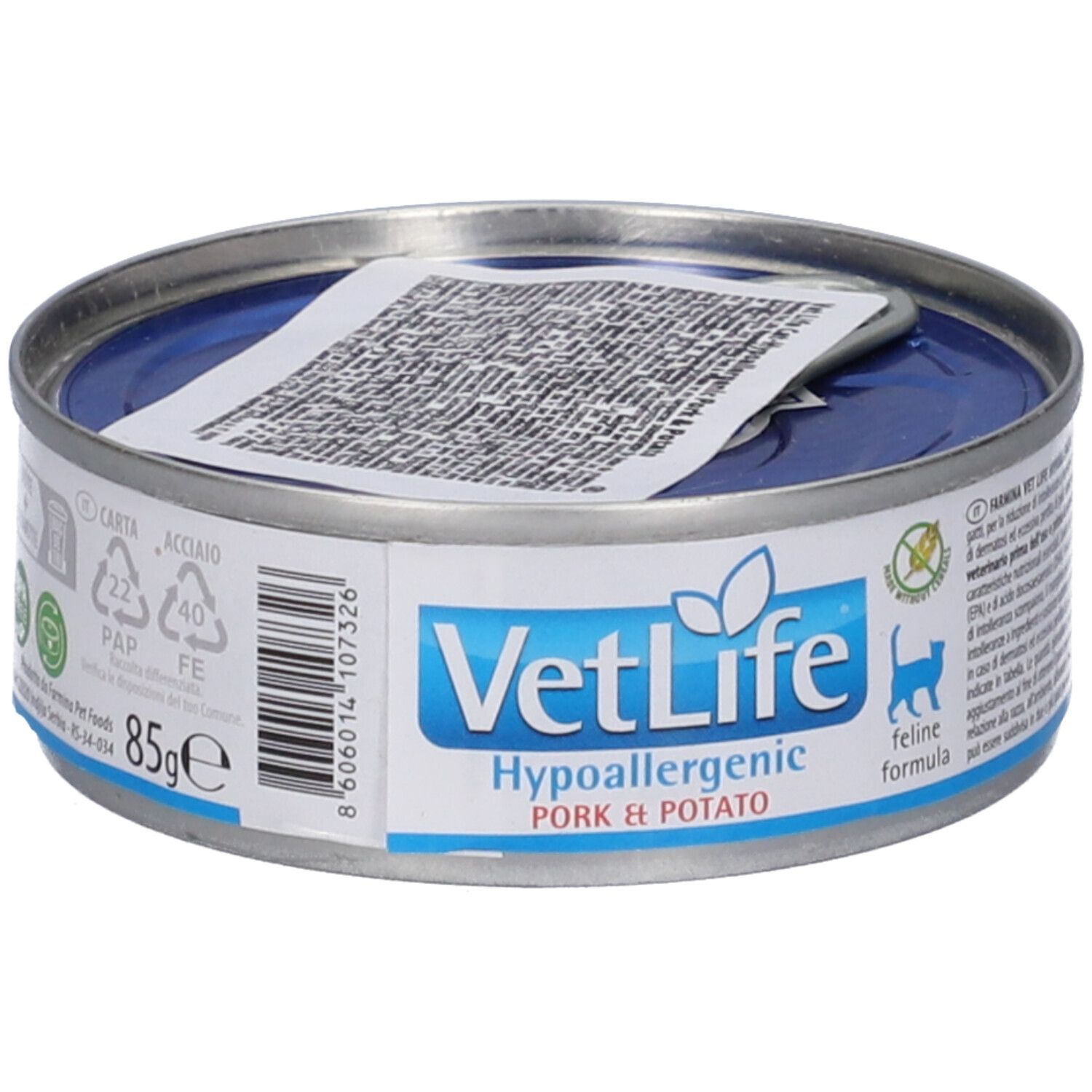 Farmina Vet Life Hypoallergenic Pork & Potato Wet Food Gatto 85 g Mangime — confronto prezzi