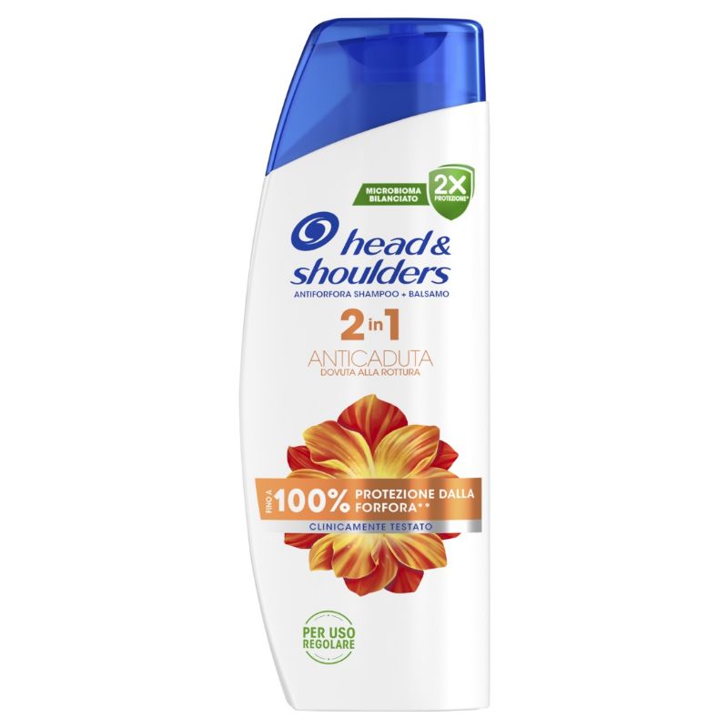 HEAD &amp; SHOULDERS - 2In1 Anticaduta Per lei - Shampoo + Balsamo Antiforfora 250 Ml