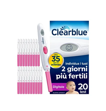 Clearblue Test Ovulazione Digitale per Periodi più Fertili 20 Test