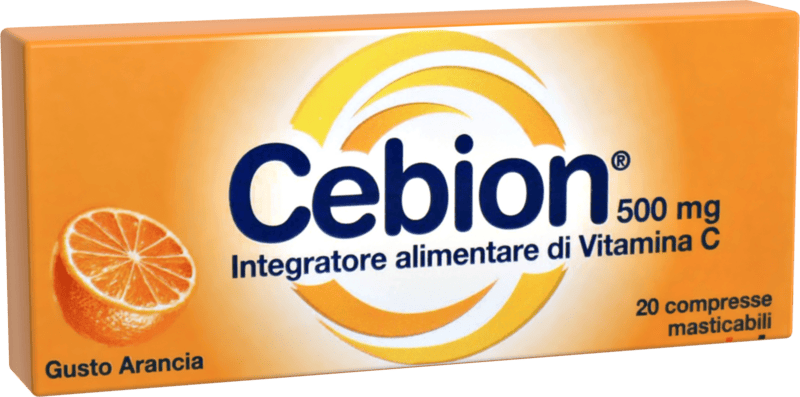 Cebion Arancia Integratore di Vitamina C 20 Compresse Masticabili