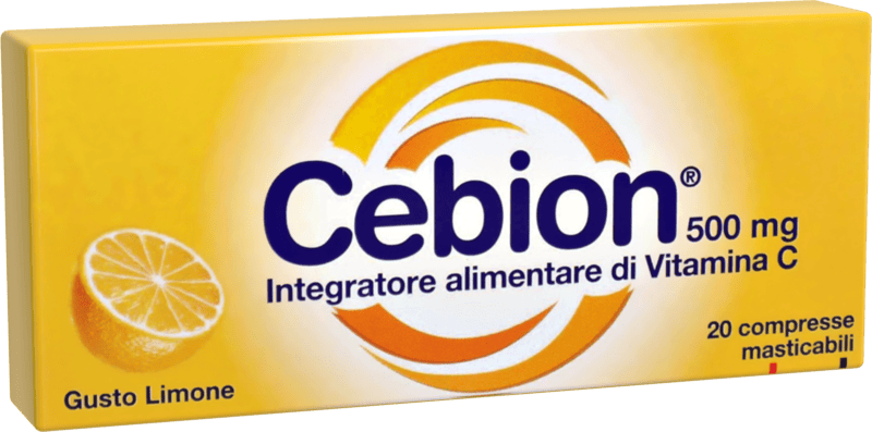 Cebion Limone Integratore di Vitamina C 20 Compresse Masticabili