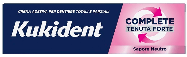 Kukident Complete Tenuta Forte Crema Adesiva Per Dentiere Gusto Neutro 47 g