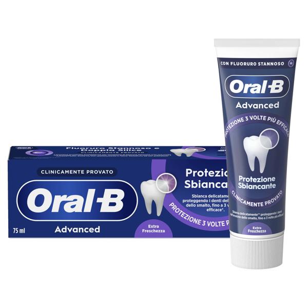 Oral-B Advanced Dentifricio Protezione Sbiancante Extra Freschezza 75 ml
