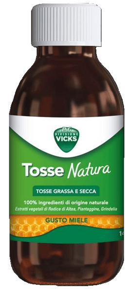 Vicks Tosse Natura 140 ml Sciroppo Per Tosse Grassa e Secca Gusto Miele