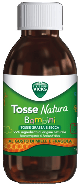 Vicks Tosse Natura Bambini Sciroppo per Tosse Grassa e Secca 140 ml