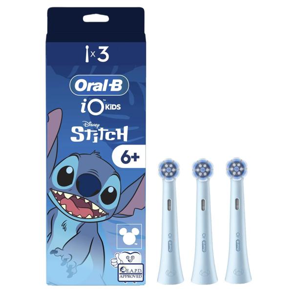 Oral-B iO Testine di Ricambio Stitch Refill Setole Extra Morbide 3 Pezzi