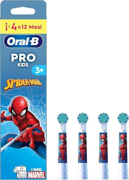 Oral-B iO Refill Spiderman Testine Ricambio Spazzolino Elettrico per Bambini 3 Pezzi — confronto prezzi