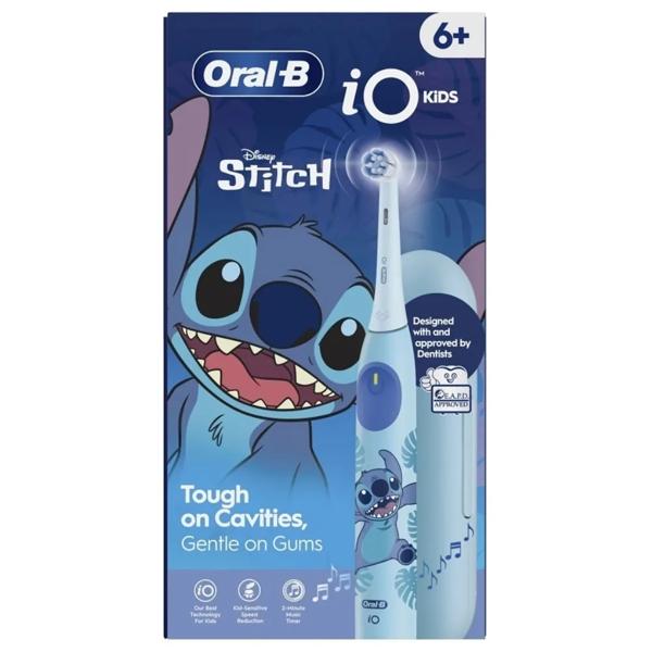 Oral-B iO Kids Stitch Spazzolino Elettrico per Bambini 6+ Con Travel Box
