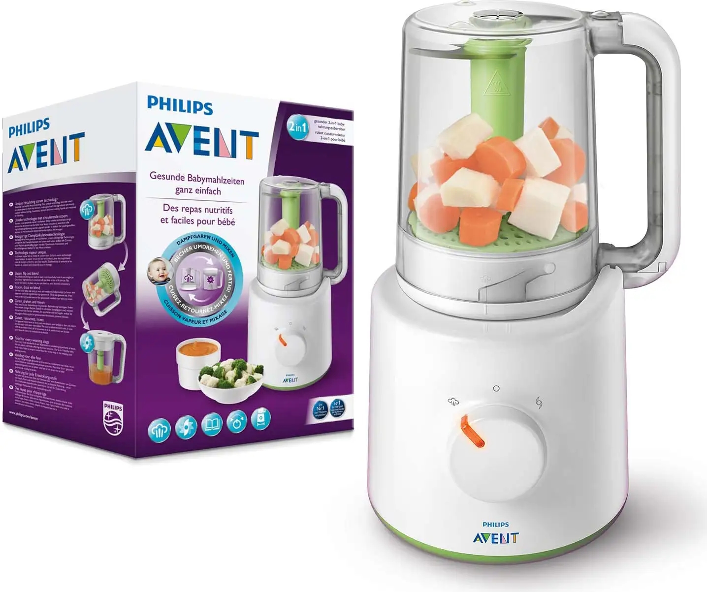 Avent Omogeneizzatore Easypappa 2 In 1 Con Cottura A Vapore — confronto prezzi