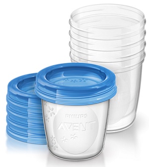 Avent Vasetti Via Coperchio 180 Ml 5 Pezzi 1 St