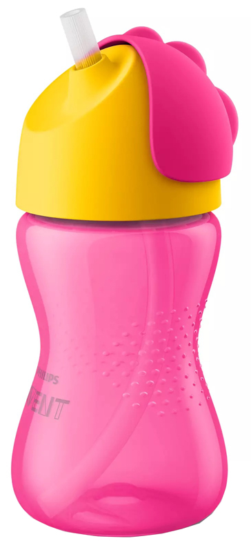 Avent Tazza Rosa Con Cannuccia 300ml