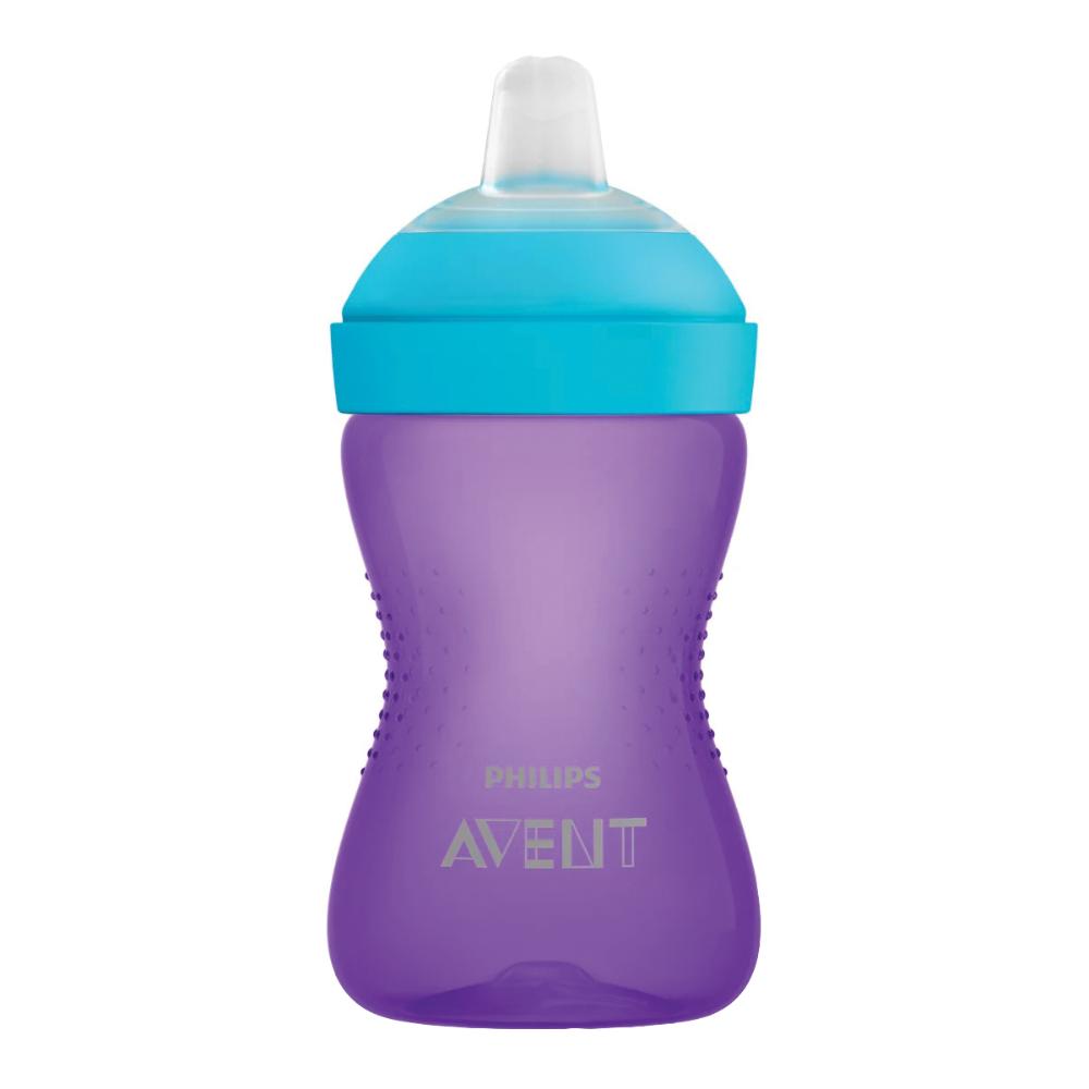 Avent My Grippy 9m+ Tazza Con Beccuccio Morbido Colore Viola Blu 300ml