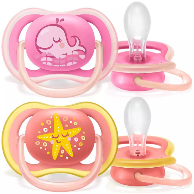 Avent Ultra Air Succhietto Balena/stella Femmina 6-18Mesi