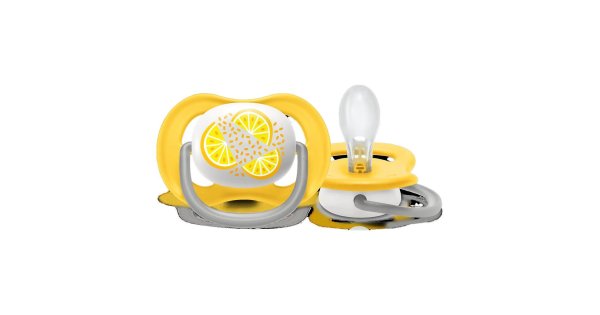 Avent 2 succhietti ultra air 6-18 mesi neutro limoni