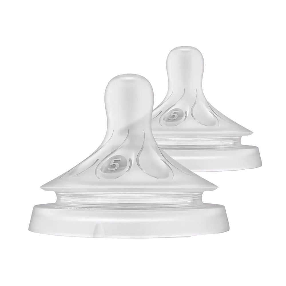 Philips Avent Tettarella Natural Response - Tettarella anticolica a flusso 5 per 6m+, 2 pezzi