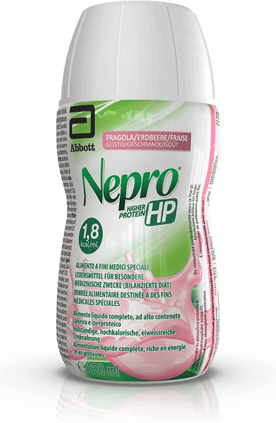 Nepro HP Alimento a Fini Medici Speciali ad Alta Densità Calorica e Proteica per Insufficienza Renale Fragola 220ml — confronto prezzi