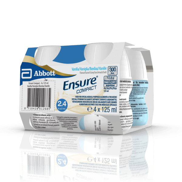 Ensure Compact Alimento a Fini Medici Speciali Ipercalorico e Proteico Vaniglia 4x125ml