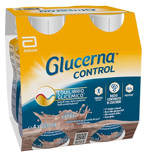 GLUCERNA CONTROL CAFFE'4X220ML