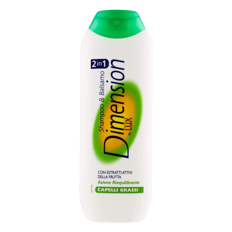 DIMENSION - by Lux 2in1 Shampoo &amp; Balsamo Capelli Grassi 250 ml