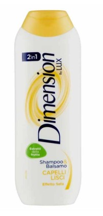 DIMENSION - by Lux 2in1 Shampoo &amp; Balsamo Capelli Lisci 250 ml