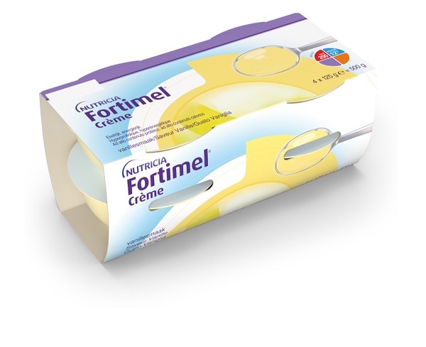 Fortimel Creme, Gusto Vaniglia, Ipercalorico e Iperproteico, 4x125ml