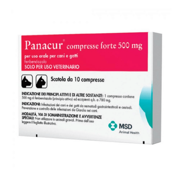 Panacur Forte Trattamento di Parassitosi Intestinali 10 Compresse 500mg