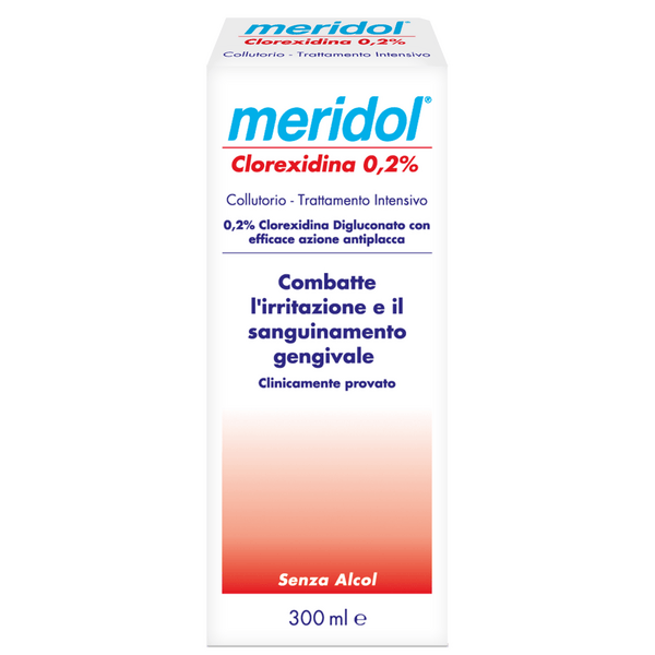 Meridol Collutorio Trattamento Gengive Infiammate Clorexidina 0,2% 300 ml