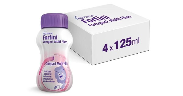 Nutricia Fortini Compact Multi Fibre Gusto Fragola 4x125g — confronto prezzi