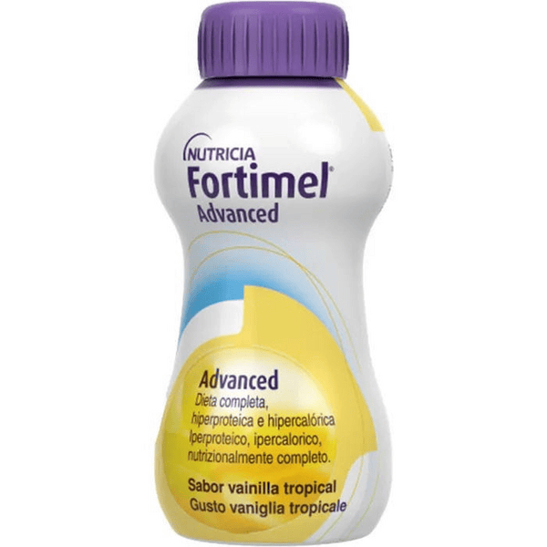 Fortimel Advanced Vaniglia Tropicale, Ipercalorico e Iperproteico 4x200 ml