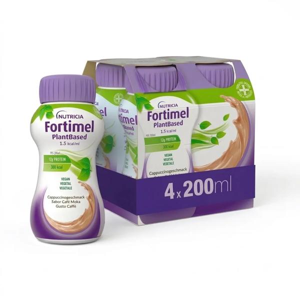 Nutricia Fortimel Plant Based Energy Bevanda Ad Alto Contenuto Energetico Gusto Caffè 4 X 200ml